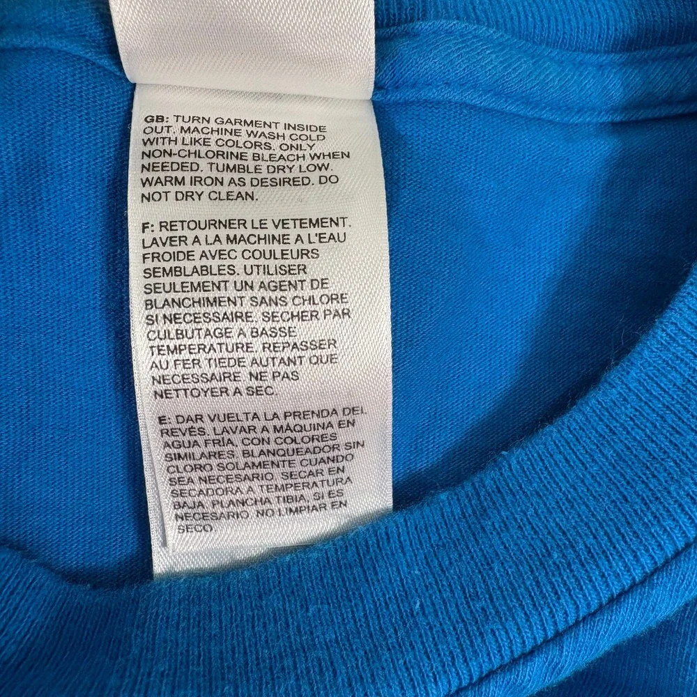 The‎ North Face T-Shirt Mens Large Blue Half Dome Graphic Short Sleeve Cotton
